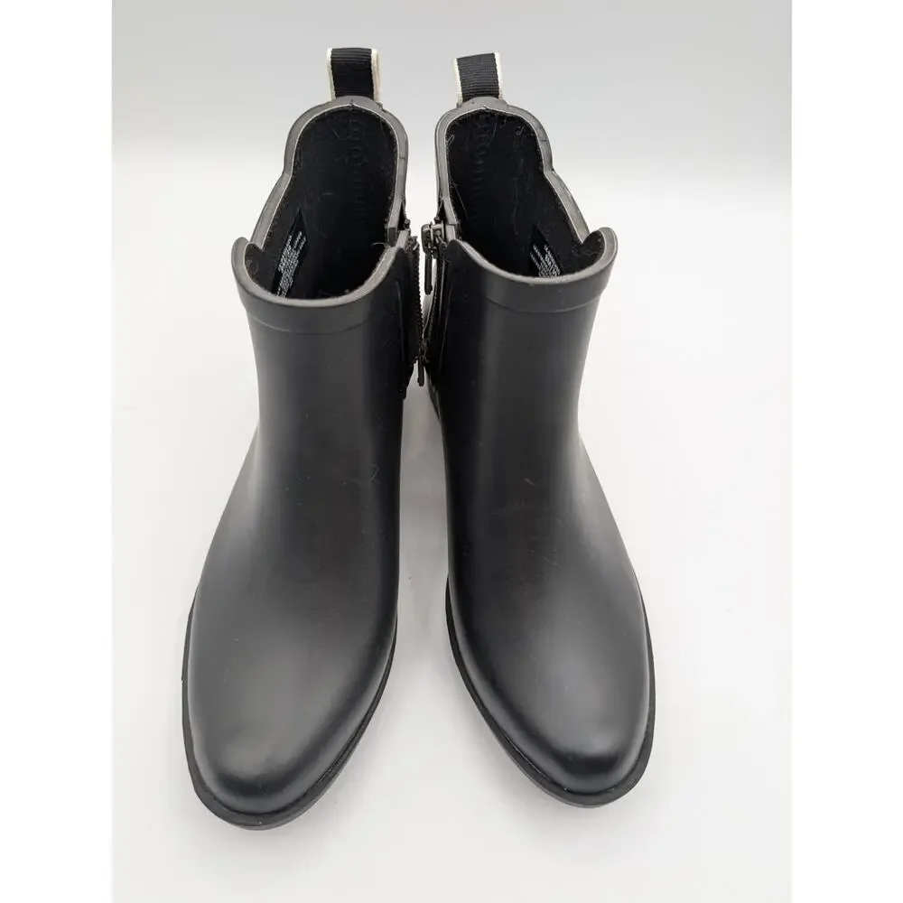 Lucky Brand Reign drop Rain Boots Women's Size 8M (EU 39) Black Rubber